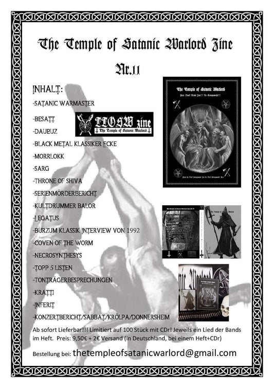 The Temple of Satanic Warlord Zine #11